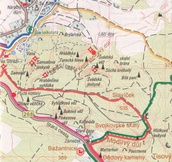 detail Novoborsko 1:25t, mapa GOL