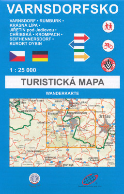 Varnsdorfsko & plán Varnsdorfu 1:25t, mapa GOL