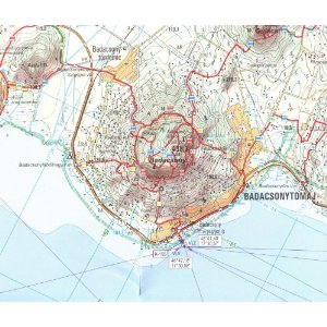 detail Balaton (Maďarsko) 1:50t cykloturistická mapa HM