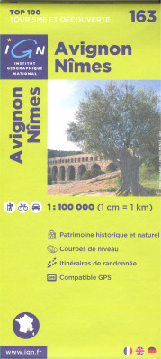 IGN 163 Avignon / Nimex 1:100t mapa IGN