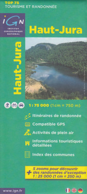 Haut-Jura 1:75t mapa IGN