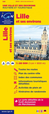 Lille & okolí 1:80t mapa IGN