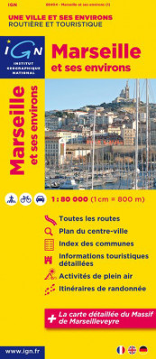 Marseille & okolí 1:80t mapa IGN