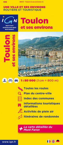 Toulon & okolí 1:80t mapa IGN