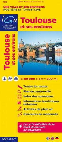 Toulouse & okolí 1:80t mapa IGN