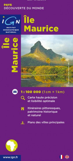 detail Mauritius 1:100.000 mapa IGN