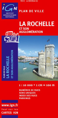 La Rochelle & okolí 1:10t plán města IGN