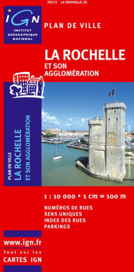 detail La Rochelle & okolí 1:10t plán města IGN