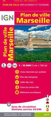 Marseille 1:13t plán města IGN
