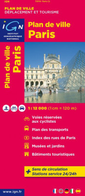 Paříž 1:12t plán města IGN