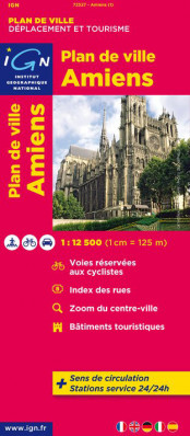 Amiens 1:12,5t plán města IGN