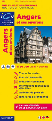 Angers & okolí 1:80t mapa IGN