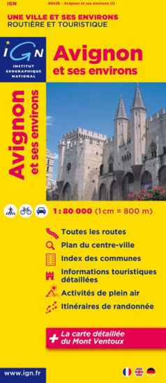 detail Avignon & okolí 1:80t mapa IGN