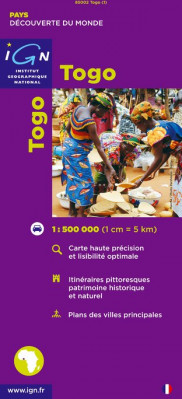 Togo 1:500.000 mapa IGN
