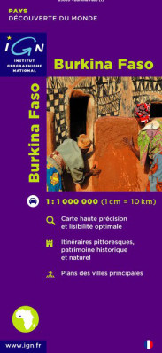 Burkina Faso 1:1.000.000 mapa IGN
