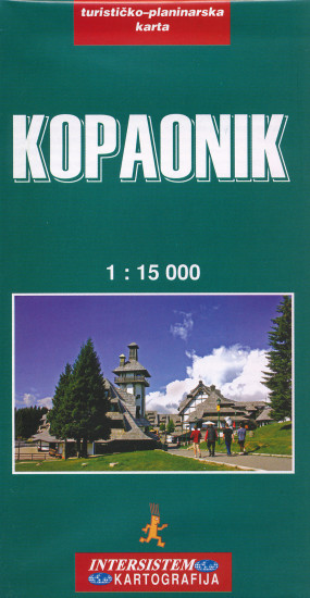 detail Kopaonik 1:15.000 turistická mapa IS