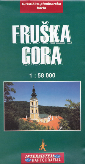 detail Fruška Gora 1:85.000 turistická mapa IS