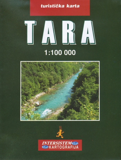 detail Kaňon řeky Tara 1:100.000 turistická mapa IS
