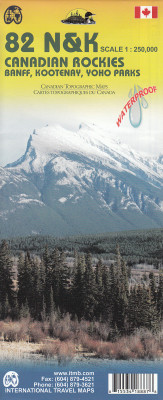 Kanadské Skalisté hory (Canadian Rockies) 1:250t mapa ITM