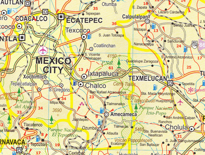 detail Mexiko (Mexico) 1:1m atlas ITM