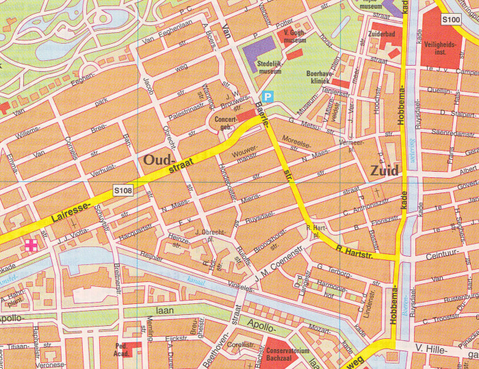 detail Amsterodam (Amsterdam) 1:12t mapa ITM