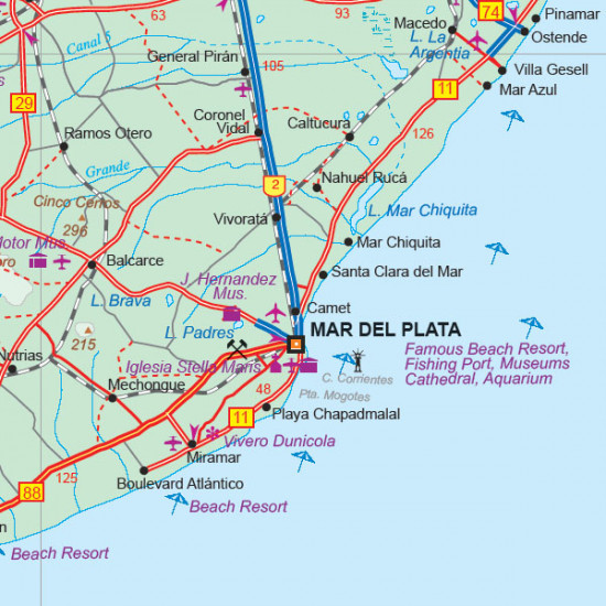 detail Argentina 1:2,2m mapa ITM