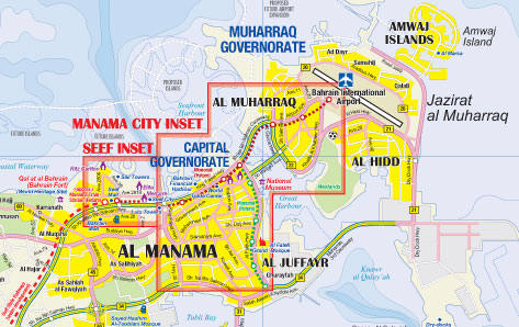detail Bahrajn (Bahrain) 1:115t/1:10t mapa ITM