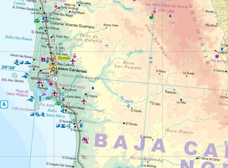 detail Mexiko (Mexico Baja California) 1:650t mapa ITM