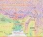 náhled Bangladéš (Bangladesh) 1:750t & India East 1:1,5m mapa ITM