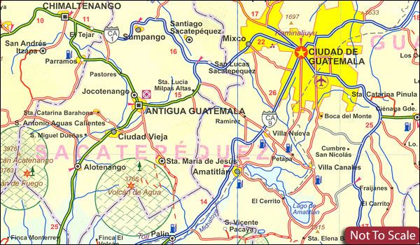 detail Belize 1:300t & Eastern Guatemala 1:470t mapa ITMB