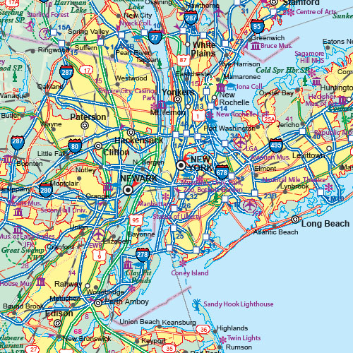 detail Boston & severovýchod USA (Boston & NorthEast USA) 1:10t/1:1m mapa ITM