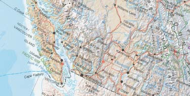detail Kanada (Canada) 1:250t mapa ITM