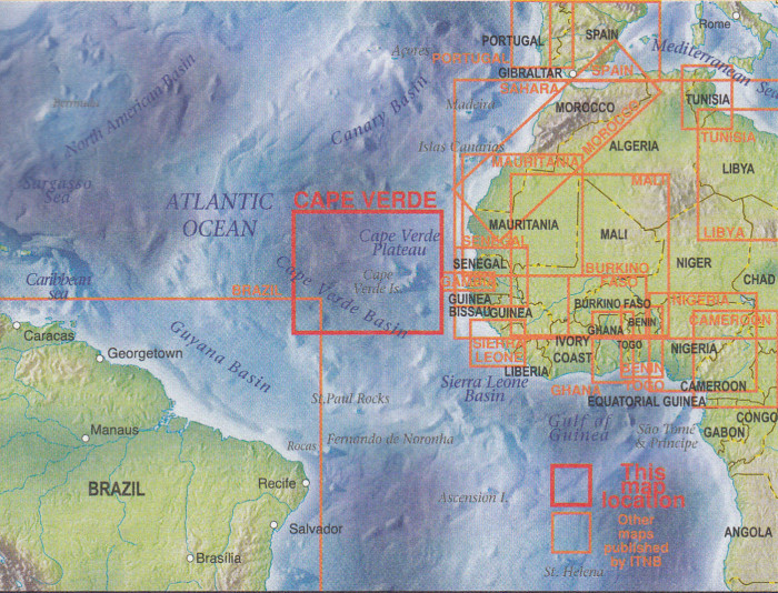 detail Kapverdy (Cape Verde) 1:500t mapa ITM