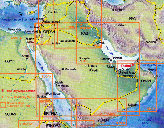 detail Dubaj (Dubai) 1:15t mapa ITM
