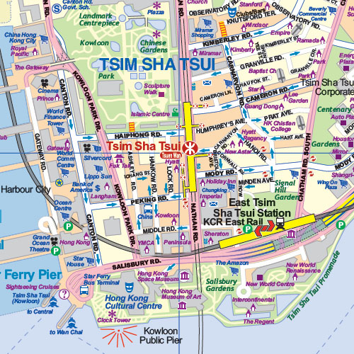 detail Hong Kong & Region 1:10t/1:60t mapa ITM