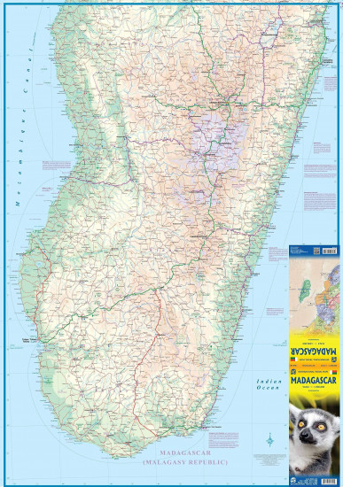 detail Madagaskar (Madagascar) 1:1m mapa ITM