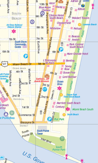 detail Miami & Florida jih (Miami & South Florida) 1:12,5t/1:400t mapa ITM