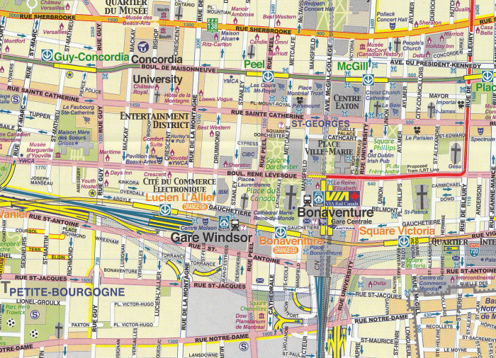 detail Montréal 1:12,5t mapa ITM
