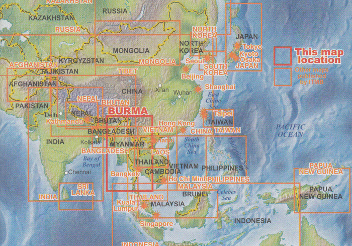 detail Myanmar (Burma) 1:1,35m mapa ITM