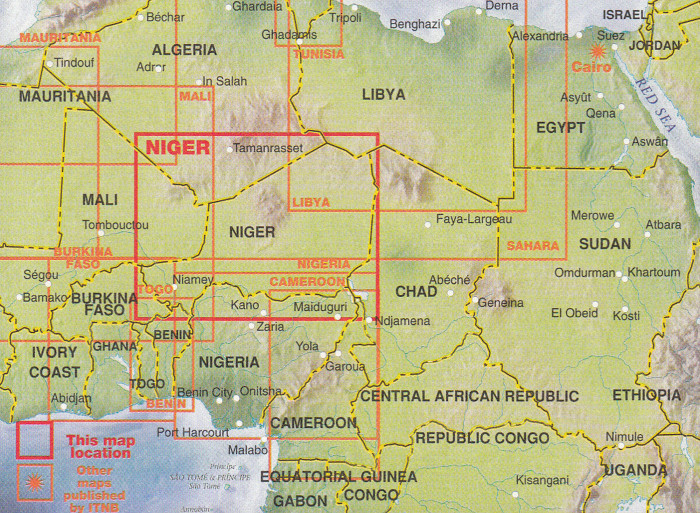 detail Niger 1:2m mapa ITM
