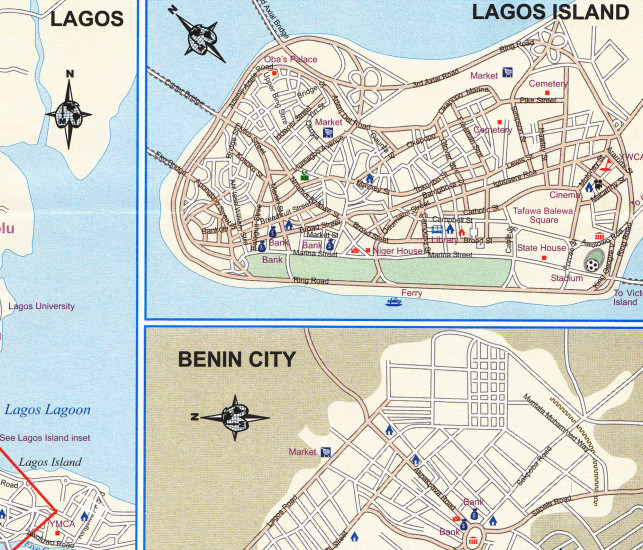 detail Nigérie (Nigeria) 1:1,6m mapa ITM