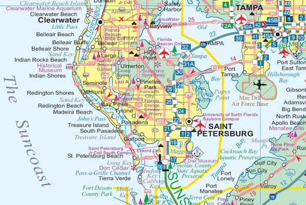 detail Orlando & Florida střed (Orlando & Central Florida) 1:12,5t mapa ITM
