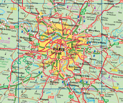 detail Paříž & Severní Francie (Paris & Northern France) 1:11t mapa ITM