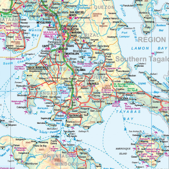 detail Filipíny (Philippines) 1:1,2m mapa ITM