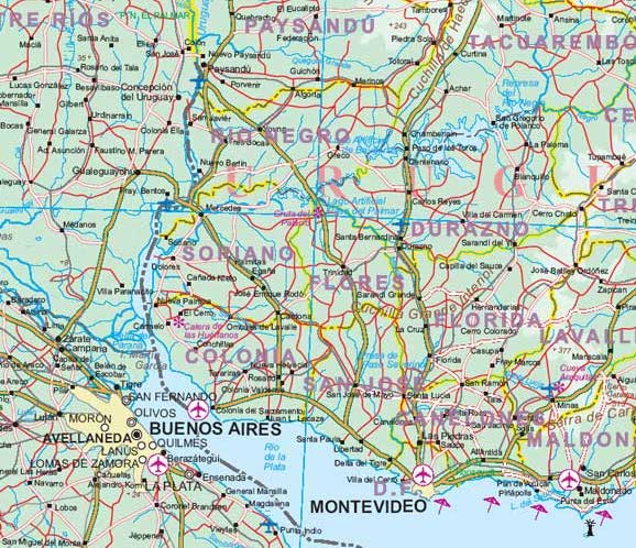 detail Jižní Amerika (South America) 1:5m cestovní mapa ITM