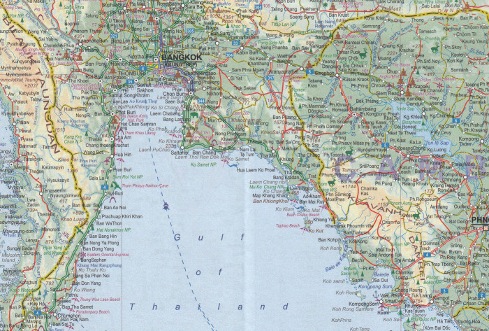 detail Jihovýchodní Asie (South East Asia) 1:4m mapa ITM