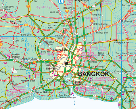 detail Thajsko (Thailand) 1:900t mapa ITM