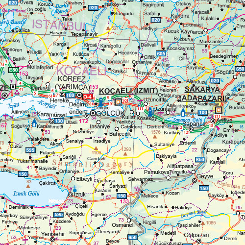 detail Turecko (Turkey) 1:1,1m mapa ITM