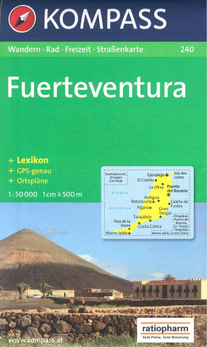 Fuerteventura 1:50t mapa KOMPASS #240