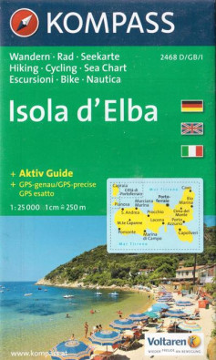 Isola di Elba 1:30t mapa KOMPASS #2468